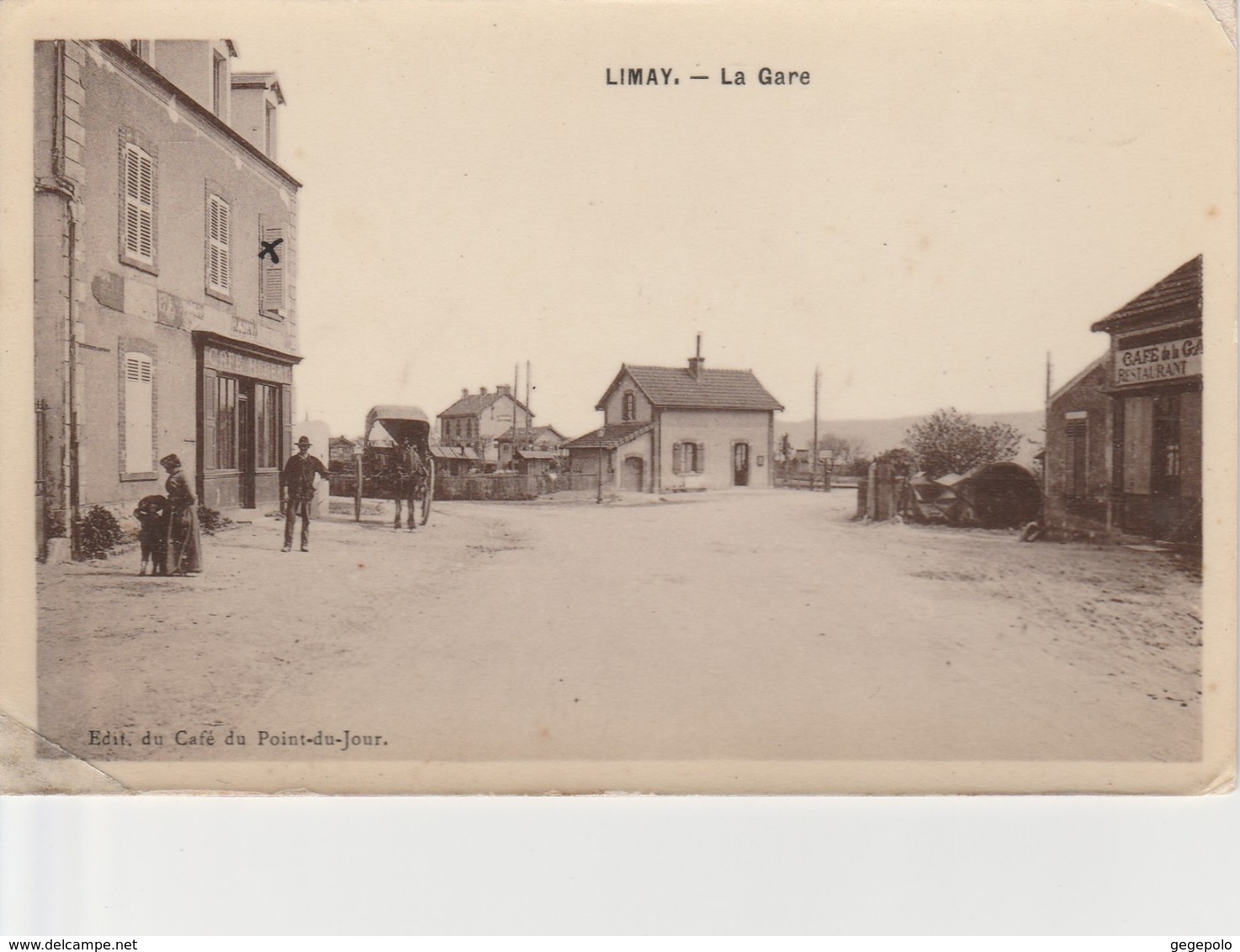 LIMAY   - La Gare En 1908 - Limay