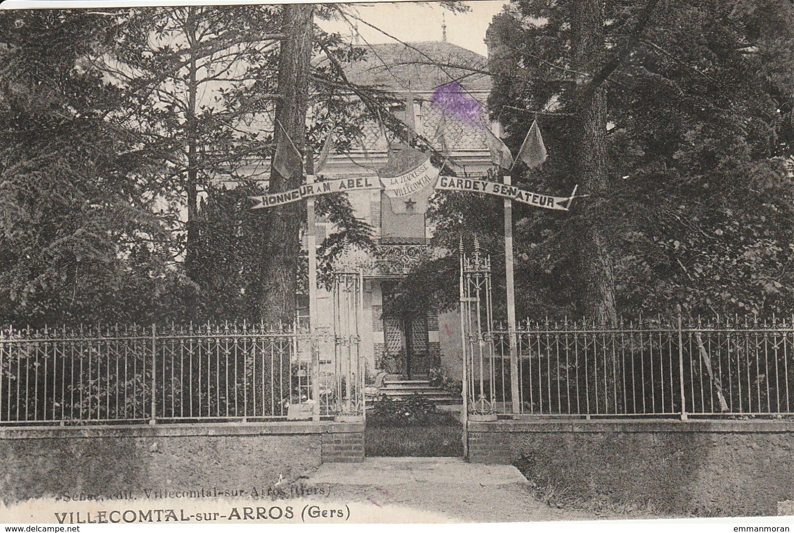 Villecomtal-sur-Arros (gers) - Honneur à M. Abel Gardey - Sénateur - Le Jeunesse De Villecomtal - Autres & Non Classés