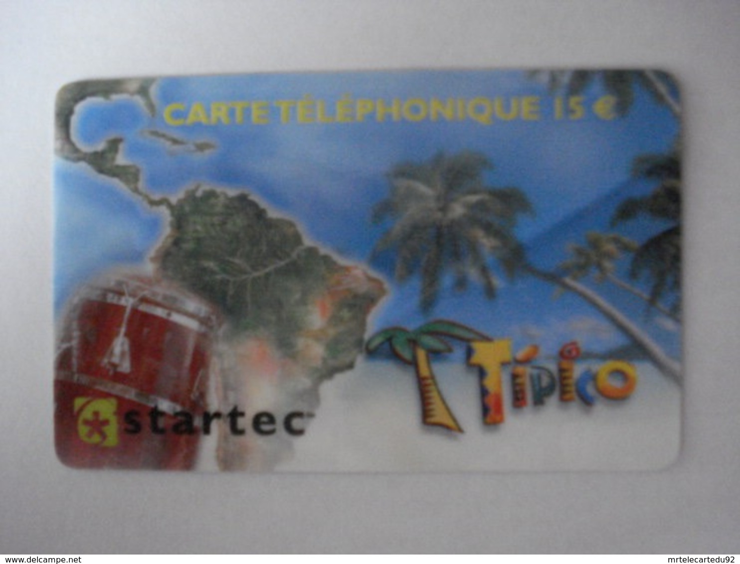 Carte Téléphonique Prépayée " Startec "  (utilisée). Trace De Pliure. - Mobicartes (recharges)