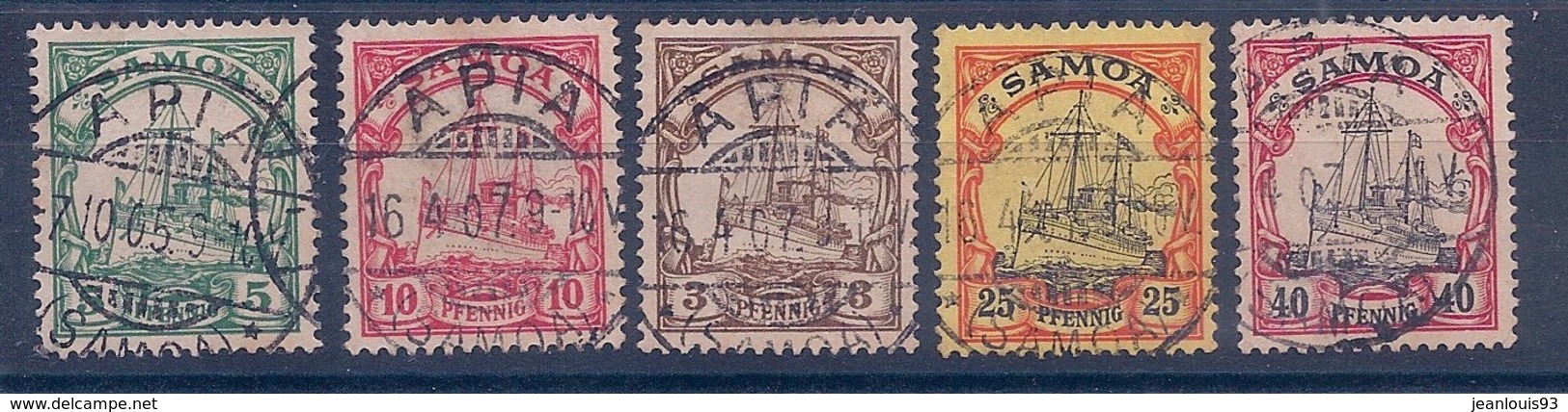 SAMOA COLONIE ALLEMANDE - LOT OBL USED - Samoa