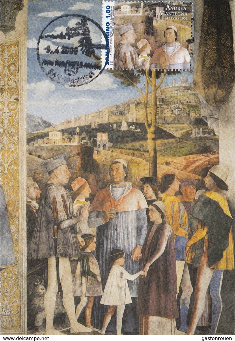 Carte Maximum  Peinture San Marin 2006 Andrea Mantegna - Brieven En Documenten