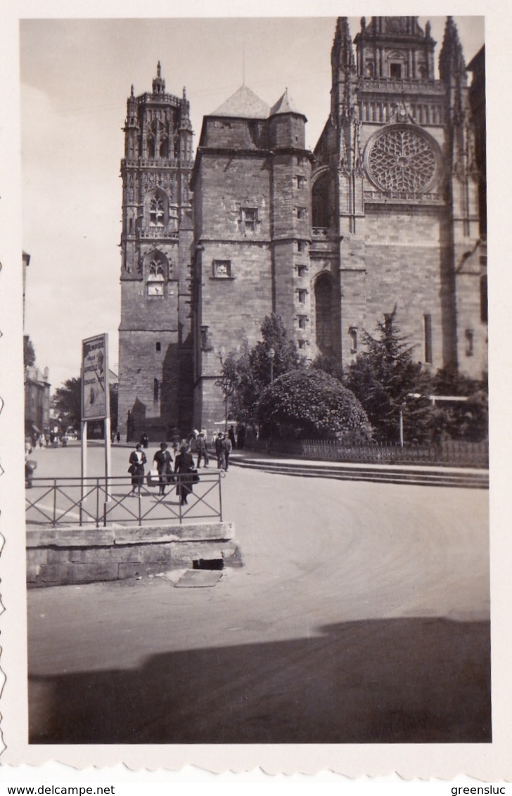 RODEZ Aveyron 1941. 3 Photos NB 9 X 6 Cm .- 3 Photos Panoramiques Vue Sur Rodez  Et Viaduc Train. - Luoghi