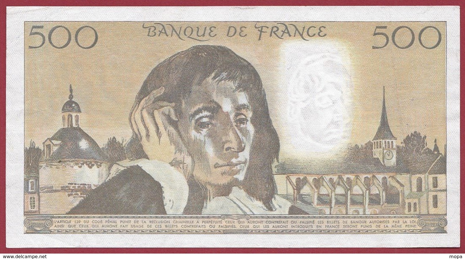 500 Francs "Pascal" Du  03/04/1985. H.---VF/SUP-----ALPH .A.232 - 500 F 1968-1993 ''Pascal''