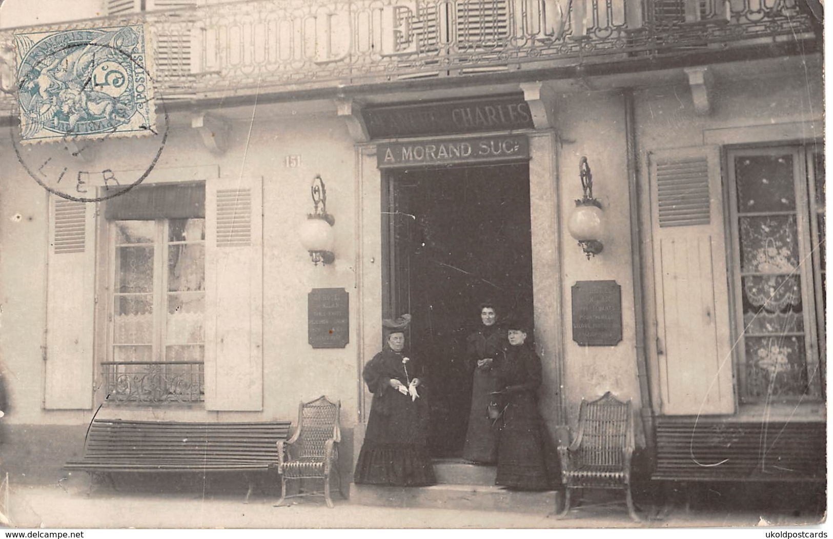 CPA 03 -  VICHY, Grand Hotel De Milan, Carte Photo, 1907 - Vichy
