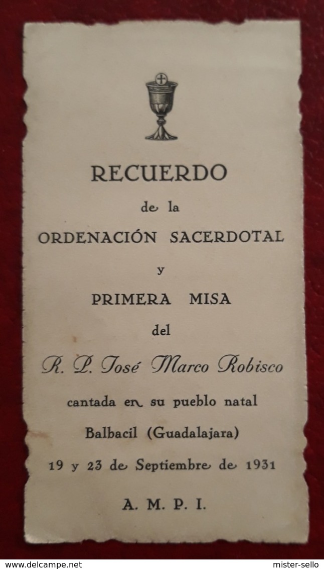 JOSE MARCO ROBISCO. RECUERDO DE LA ORDENACION SACERDOTAL - Religión & Esoterismo