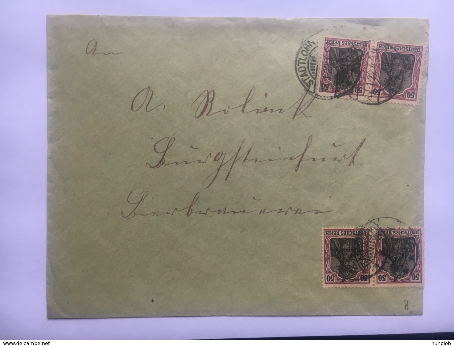 GERMANY 1922 Cover Stadtlohn Postmark - Covers & Documents