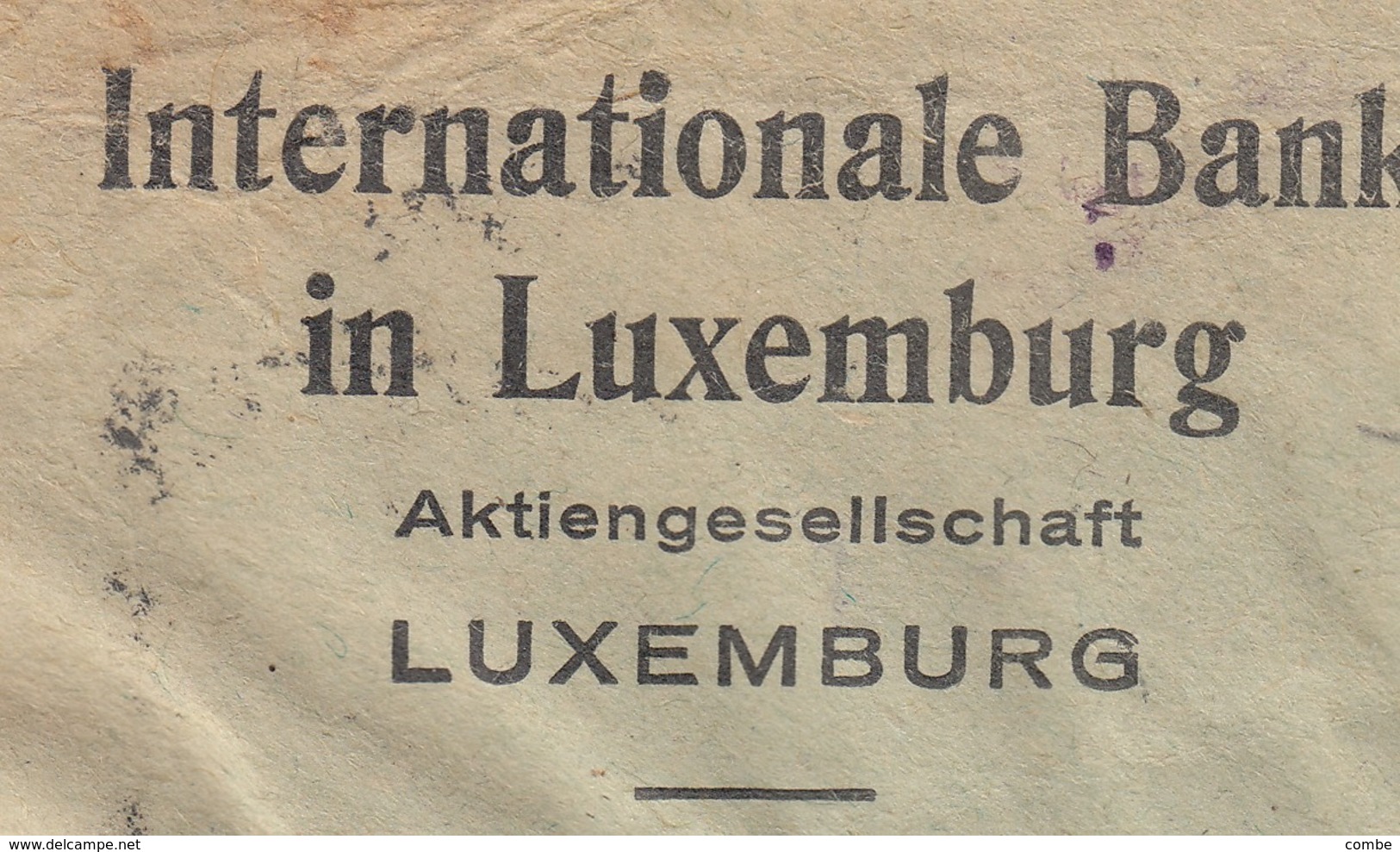 LUXEMBOURG. 1941. INTERNATIONALE BANK IN LUXEMBURG. CENSURE ALLEMANDE ET NOMBREUX COURRIERS. / 6000 - 1940-1944 Duitse Bezetting