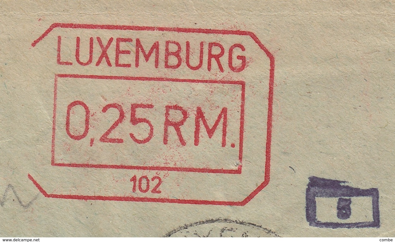 LUXEMBOURG. 1941. INTERNATIONALE BANK IN LUXEMBURG. CENSURE ALLEMANDE ET NOMBREUX COURRIERS. / 6000 - 1940-1944 German Occupation