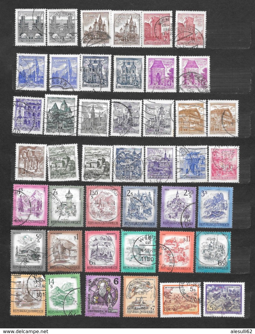 AUSTRIA Osterreich 44 Usati Used Monumenti Turismo -  Lot Lotto - Autres & Non Classés