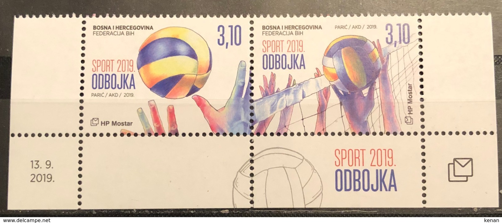 Bosnia And Hercegovina, HP Mostar, 2019, Sports - Volleyball (MNH) - Voleibol