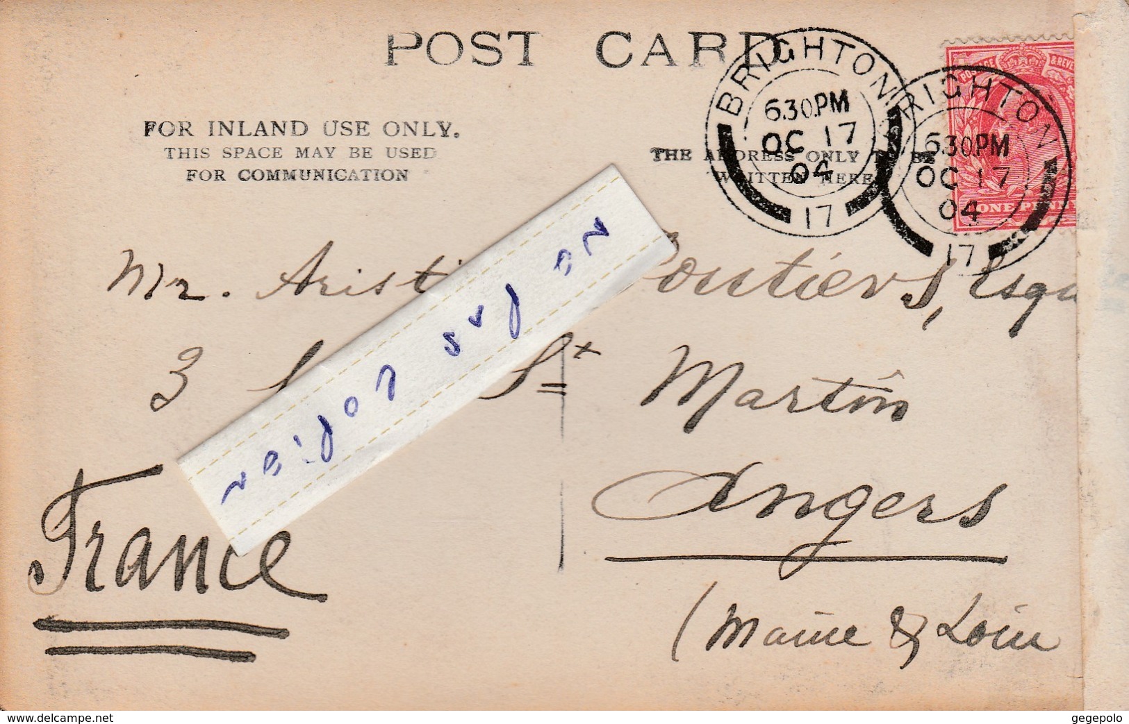 BRIGHTON - Beaconsfield Road En 1904 - Clifford , Post Office ( Carte Photo Peu Fréquente ) - Brighton