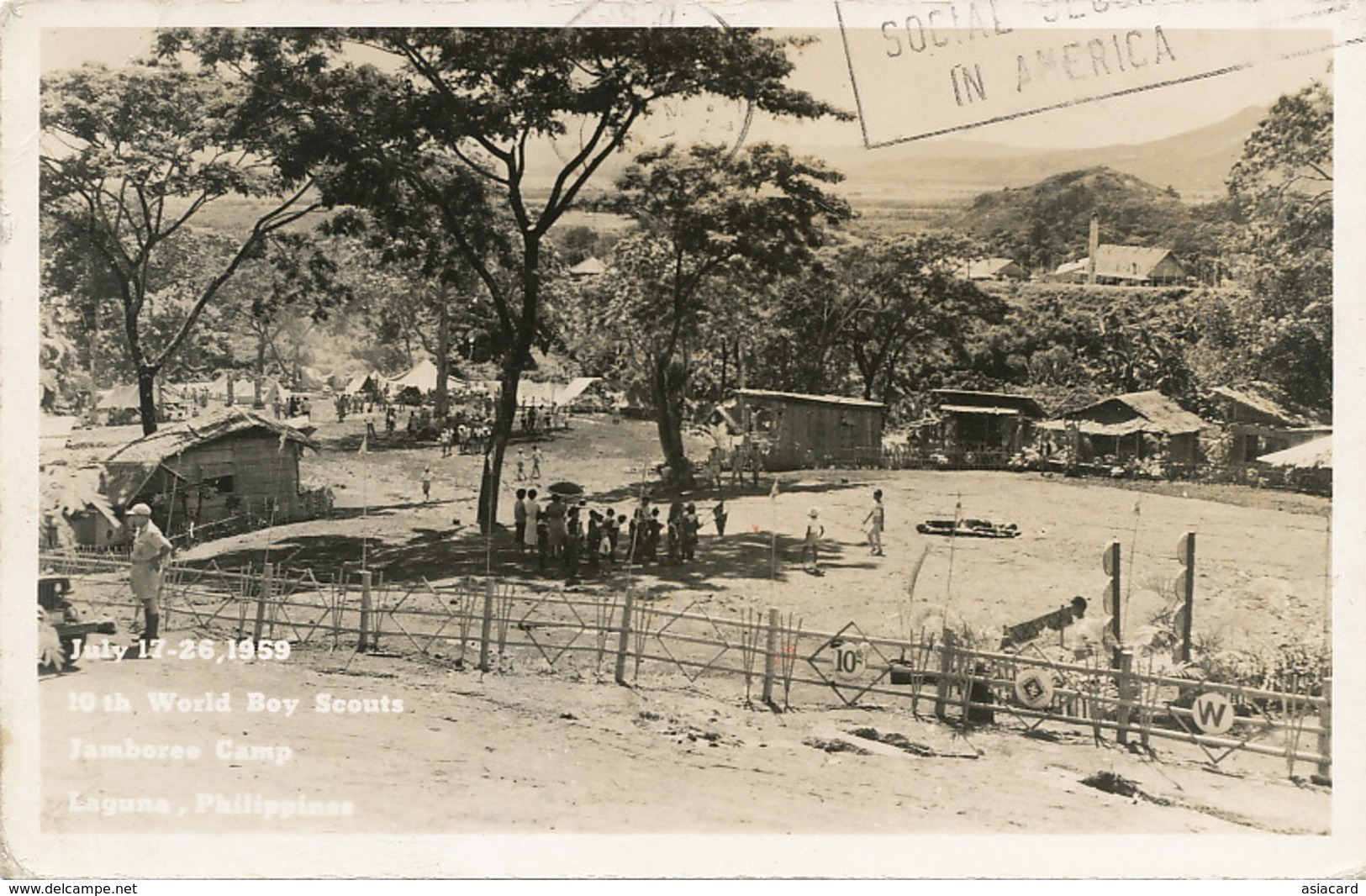 Real Photo  July 1959 Laguna  10 Th World Boy Scouts Jamboree Camp  U.S. Navy - Philippinen