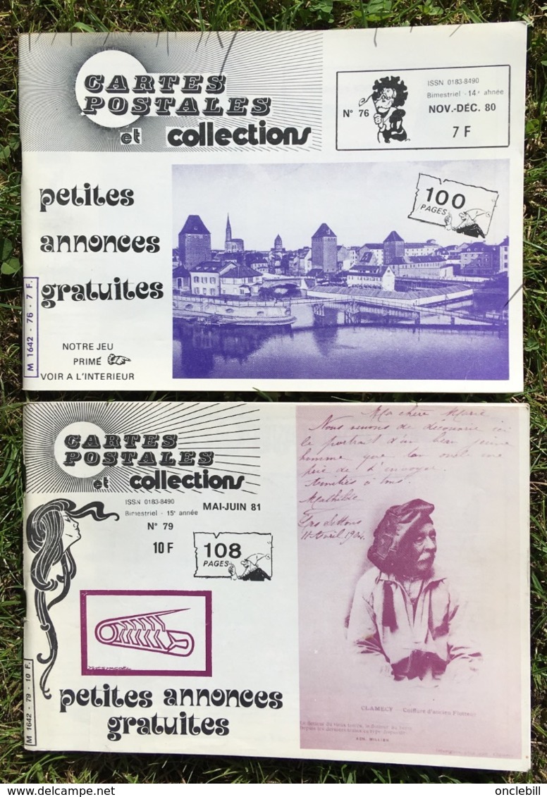 Revue CPC Cartes Postales Et Collections Lot Deux N°76 Et 79 Parution 1980 Et 1981 Très Bon état - Autres & Non Classés