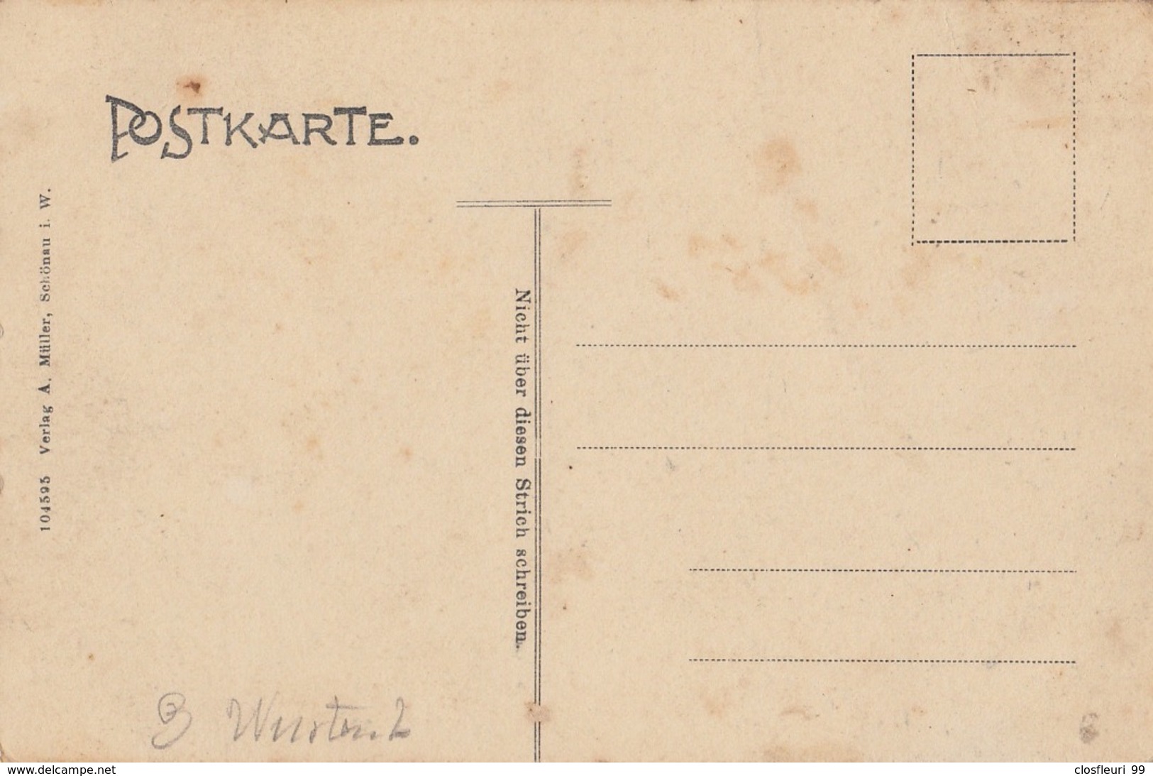 Gruss Aus Leimen O. Els., Geschr. Ung 1910 / Belebte Karte, Bfm Germania 5 Grün - Leimen