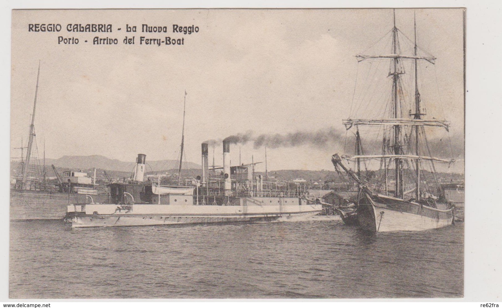 Reggio Calabria, La Nuova Reggio, Porto Arrivo Del Ferry-Boat  - F.p. -  Anni '1908-1910 - Reggio Calabria