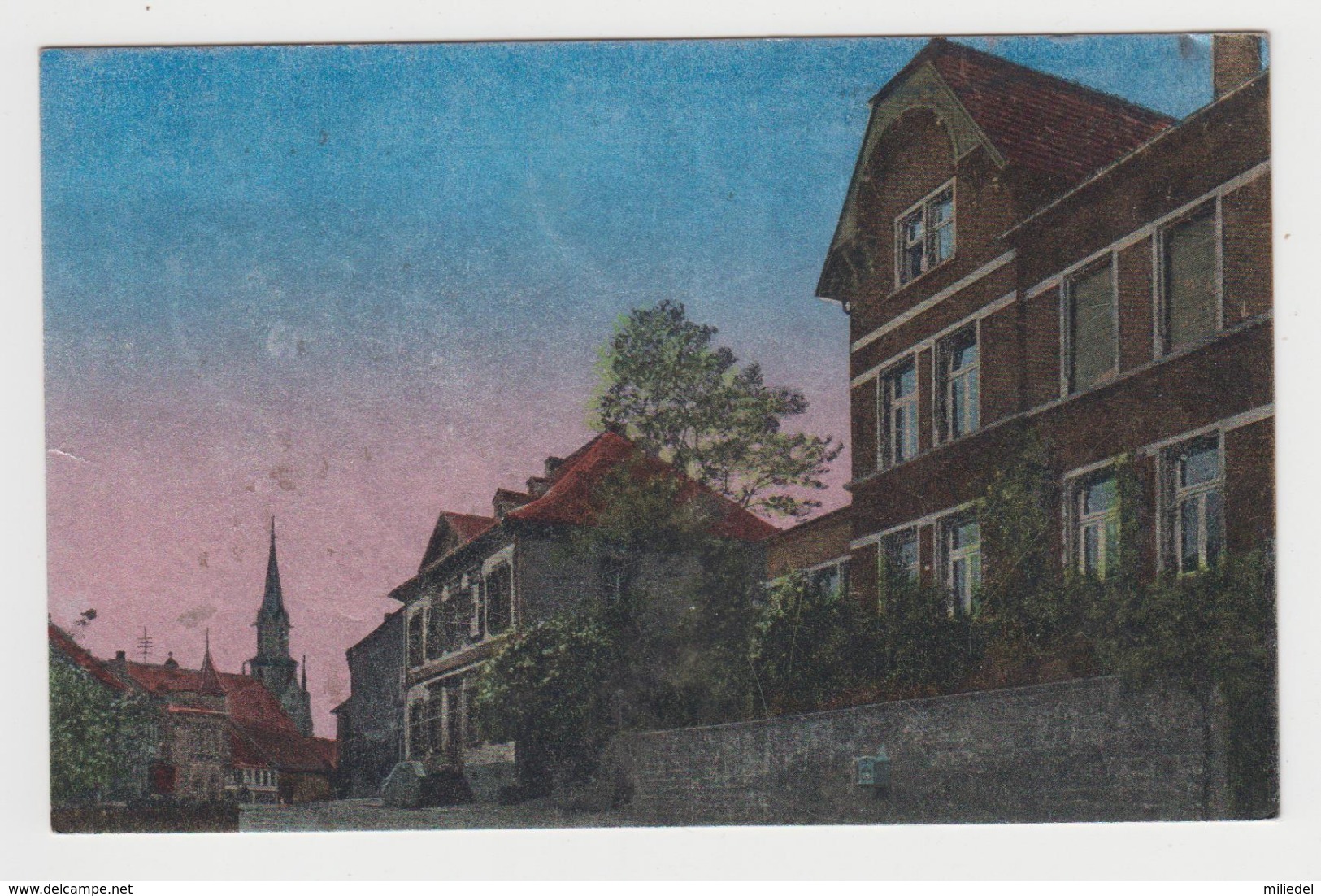 AB810 - ALLEMAGNE - LEBACH - (Bez. Trier) - Burgermeisterei - Blick Zur Kirche - Circulée 1919 - Autres & Non Classés