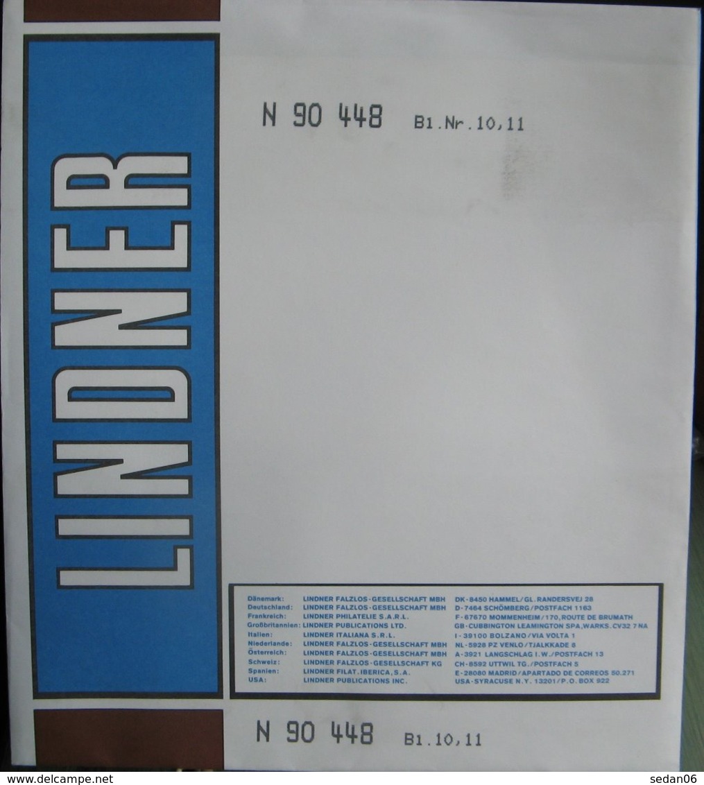 Lindner - Jeu ST PIERRE Et MIQUELON 1990 - Pré-Imprimés