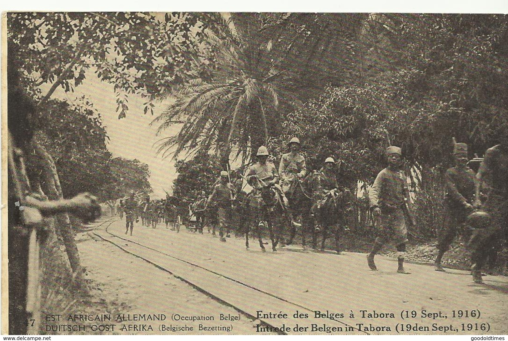 Duitsch Oost Afrika Intrede Der Belgen In Tabora (19den Sept.1916)   (2728) - Belgisch-Kongo