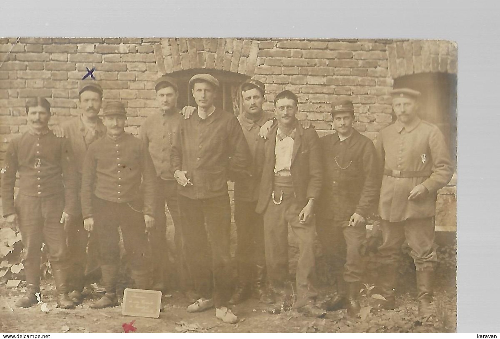 Carte Photo "souvenir De Notre Captivité à ESSENBACH 1915-1916" - Weltkrieg 1914-18