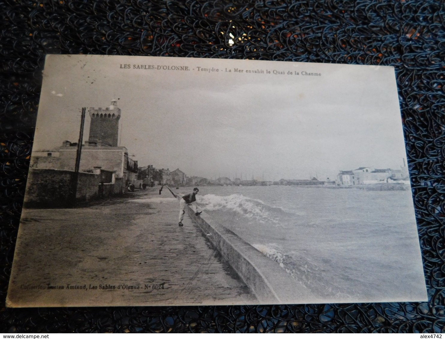 Les Sables D'Olonne, Tempête, La Mer Envahit Le Quai De La Chaume, 1917  (L9) - Sables D'Olonne