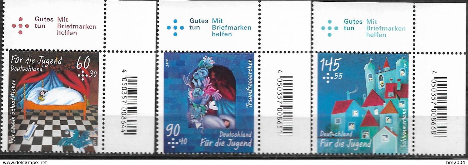 2014 Allem. Fed. Deutschland Germany Mi. 3096-8 **MNH EOR  : Das Traumfresserchen. - Ungebraucht