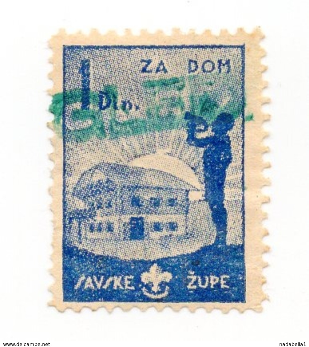 CROATIA, SCOUT POSTER STAMP, ZA DOM , SAVSKA ZUPA - Kroatië