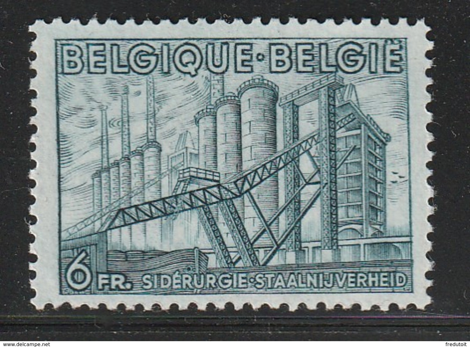 BELGIQUE - N°771 ** (1948) Sidérurgie - - 1948 Export