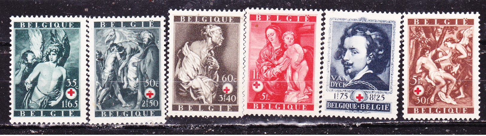 Belgio 1944 Croce Rossa  Serie Completa MNH** - Unused Stamps