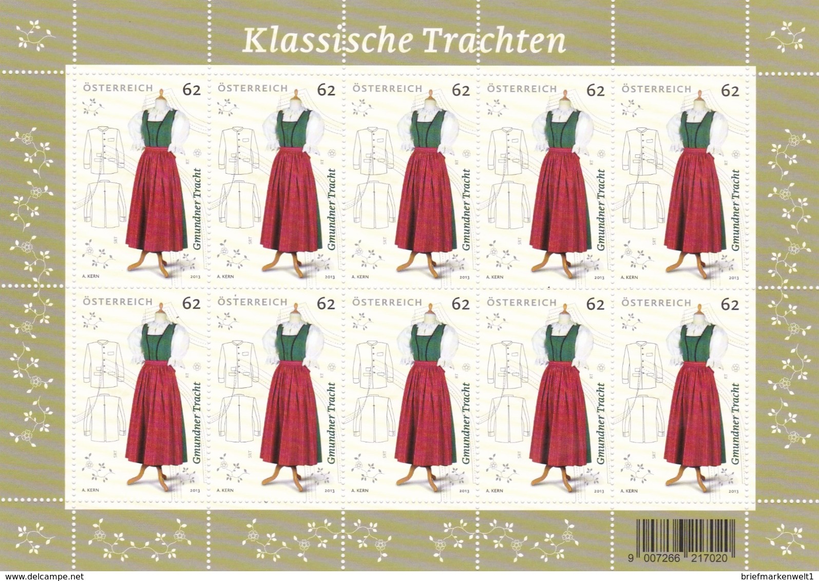 Österreich, Kleinbogen 3088** (K 5483a) - Blocks & Kleinbögen