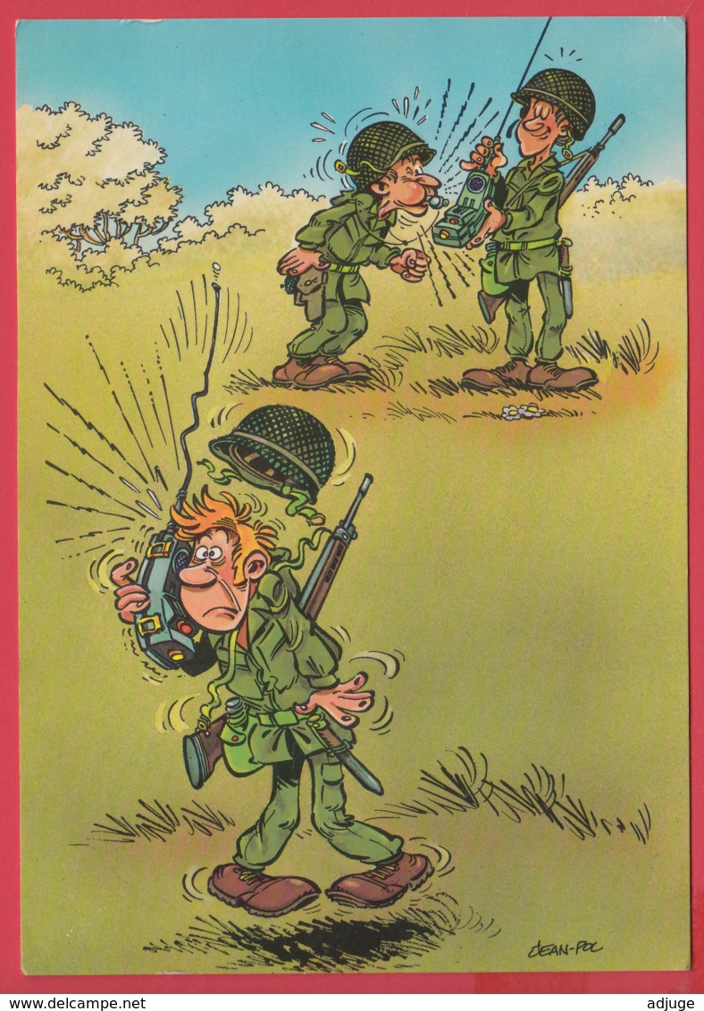 CP* HUMOUR MILITAIRE -illustrateur JEAN POL**2 SCANS - Humour