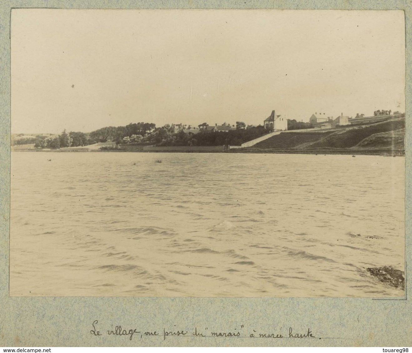 Agon-Coutainville Circa 1900. Le Village, Vue Prise Du " Marais " à Marée Haute. Manche. Normandie. - Lieux