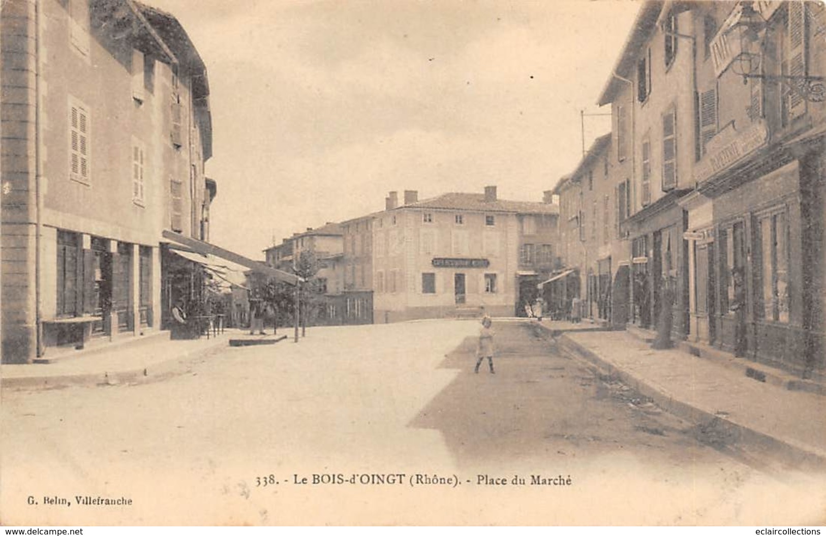 Bois D'Oingt         69        La  Place Du Marché            (voir Scan) - Autres & Non Classés