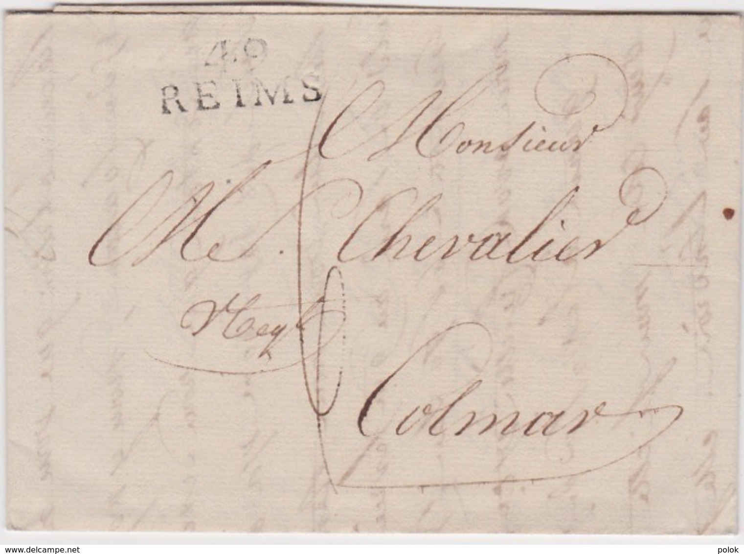 Bt - Lettre REIMS 1808 - 1801-1848: Precursors XIX