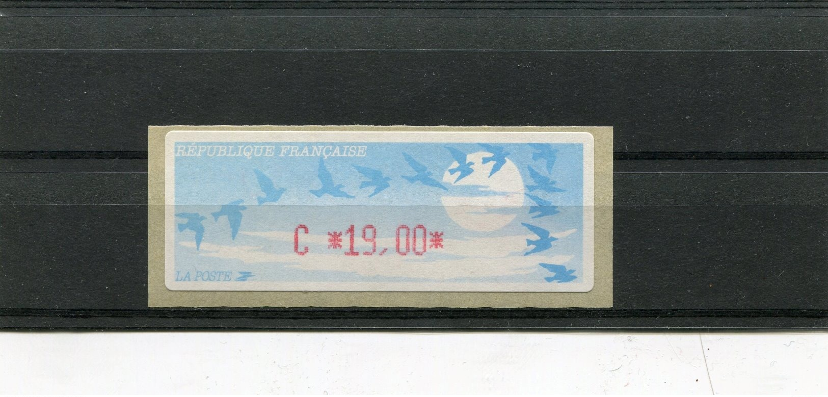 France 1 Vignette Distributeur Type C LISA  N°YT 208 - C 19,00 (vendu Sous Valeur Faciale 2,89 E) - 1990 « Oiseaux De Jubert »