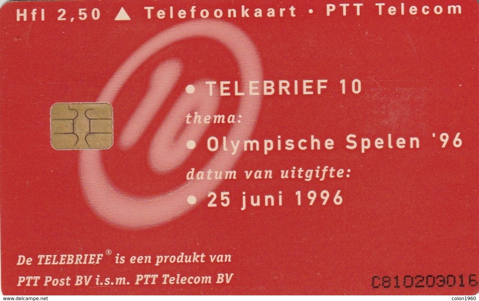 HOLANDA. Olympic Games. 1996. Tirada 15000 Ex. TB010. (087) - Olympic Games