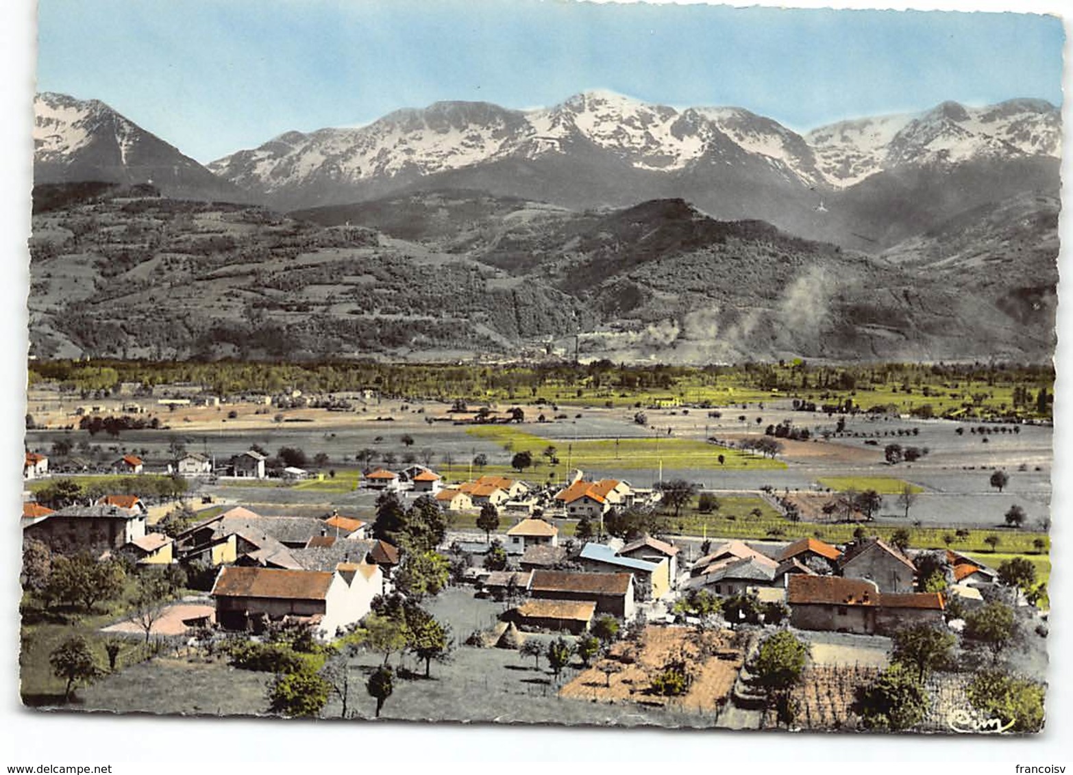 CROLLES - Vue  Sur La Chaîne De Belledonne - Vue Aérienne Edit Cim Postée 1966 - Autres & Non Classés