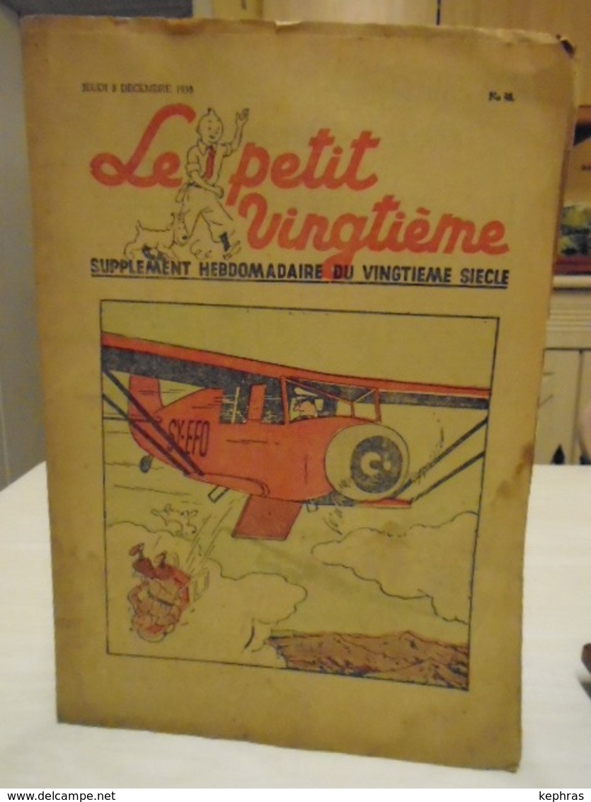 -HERGE - TINTIN - Le Petit Vingtième - N° 48 - 8 Décembre 1938 - Bon Etat - QQ Petits Défauts - Hergé