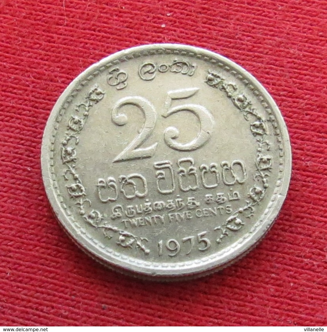 Sri Lanka 25 Cents 1975 Wºº - Sri Lanka