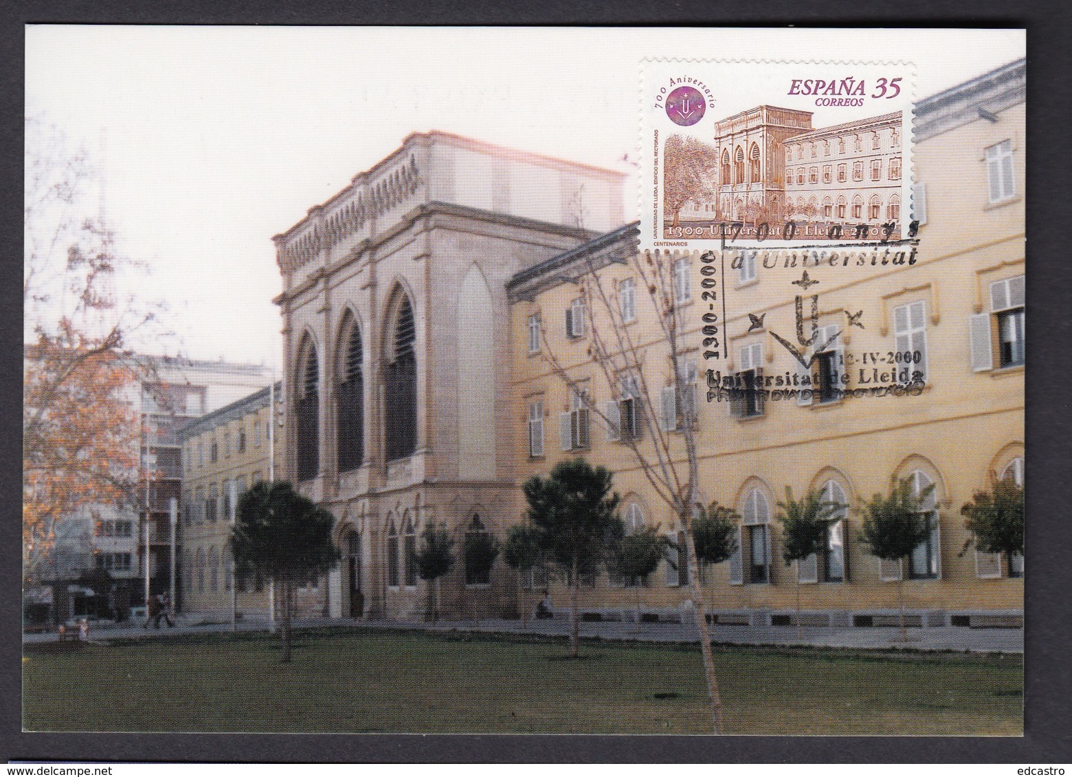 15.- SPAIN ESPAGNE 2000 MAXIMUM CARD ARCHITECTURE UNIVERSITY OF LLEIDA - Otros & Sin Clasificación