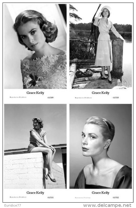 GRACE KELLY - Film Star Pin Up - Publisher Swiftsure Postcards 2000 SET 109-12 - Artistas