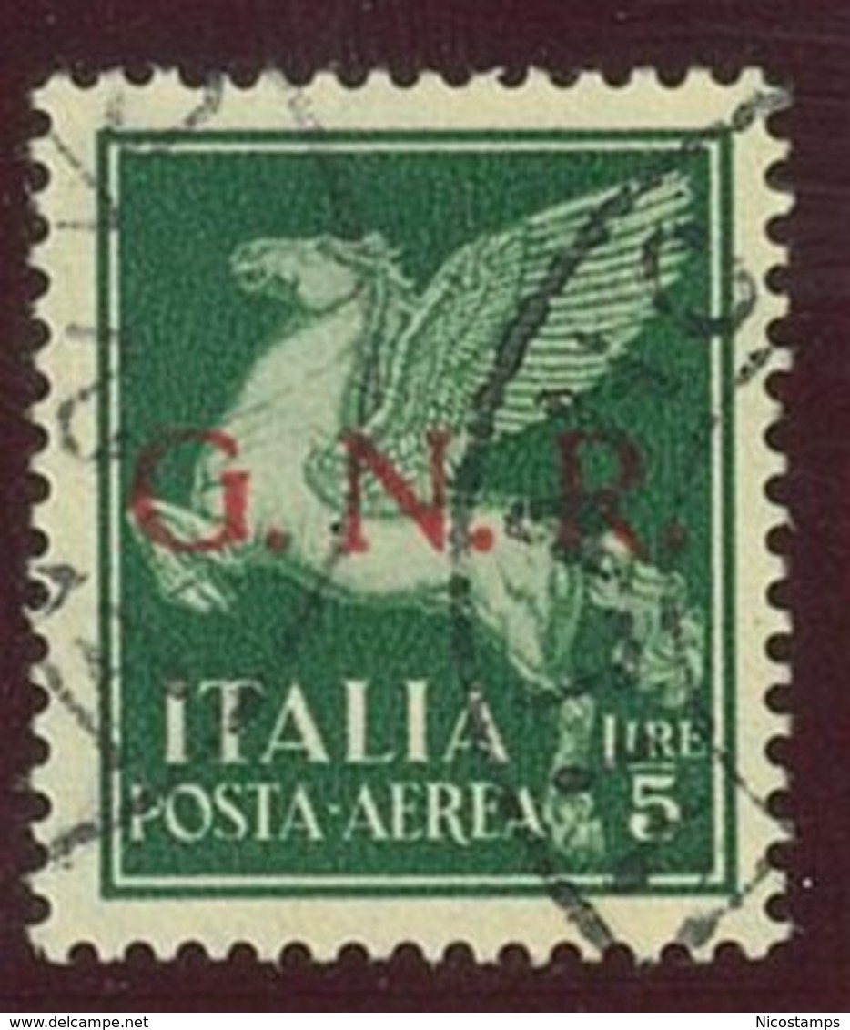 ITALIA REPUBBLICA SOCIALE ITALIANA (R.S.I.) SASS. P.A. 123  USATO - Luftpost