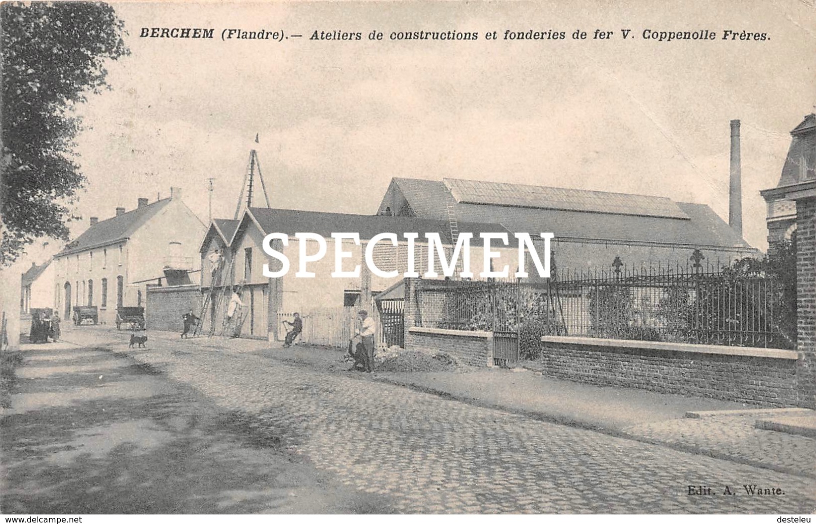 Ateliers De Constructions Et Fonderies De Fer V. Coppenolle Frères - Berchem Flandre - Kluisbergen