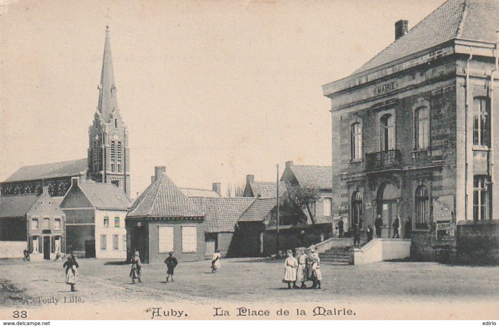 *** 59  ***  AUBY  La Place De La Mairie - Neuve Excellent état - Auby