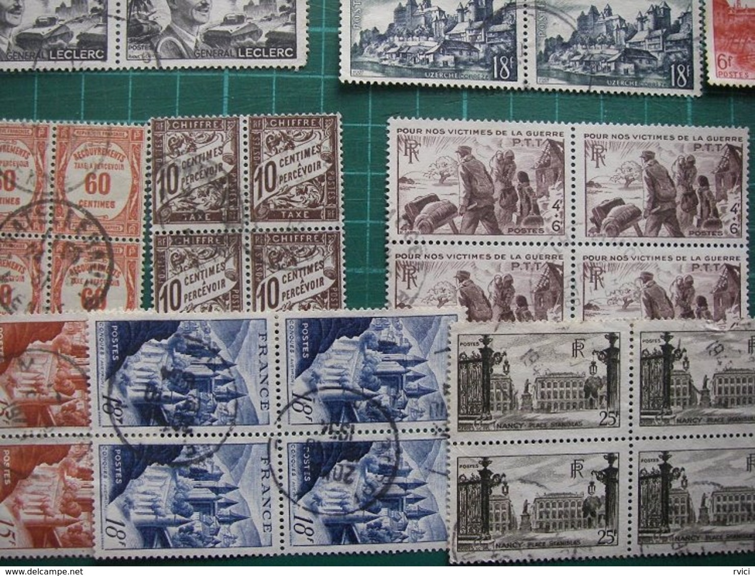 LOT Collection FRANCE BLOCS DE 4 Oblitéré (Q.60) Avant 1960 - Collections