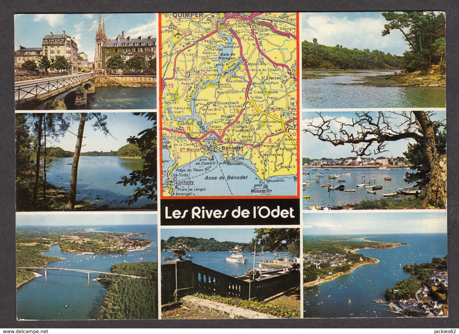 91296/ FRANCE, Les Rives De L'Odet, D'après Michelin N°58 - Carte Geografiche