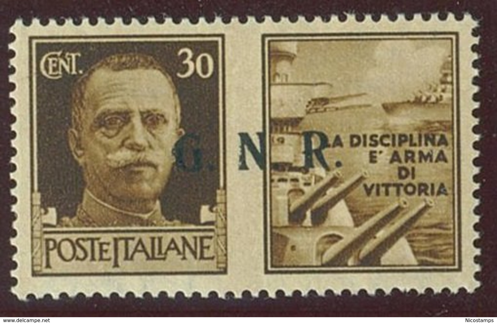 ITALIA REPUBBLICA SOCIALE ITALIANA (R.S.I.) SASS. P.G. 17/IIIei  NUOVO - Propaganda Di Guerra
