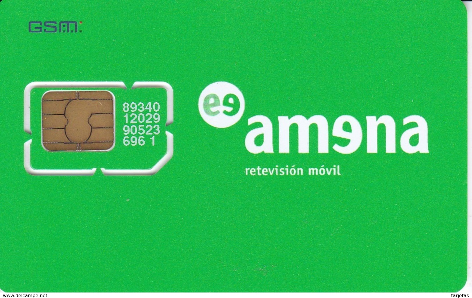 AMR-003/1 TARJETA DE GSM DE AMENA SIN NUMERO - Amena - Retevision