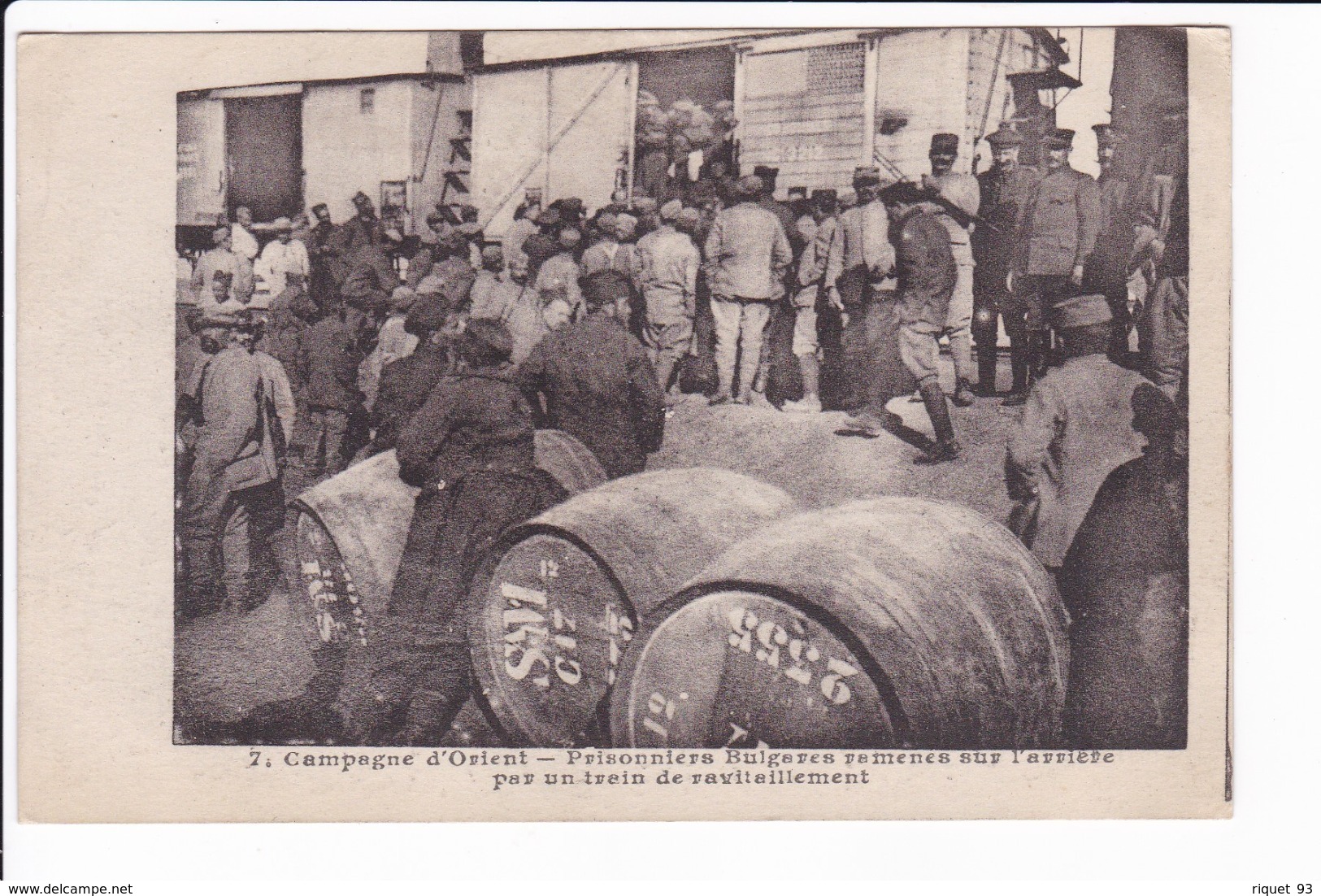 7 - Campagne D'Orient - Prisonniers Bulgares Ramenés Sur L'arrière Par Un Train De Ravitaillement - Guerra 1914-18