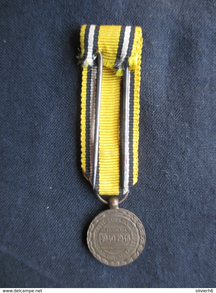 MéDAILLE BELGE (V1926) MéDAILLE COMMéMORATIVE 1940 - 1945 - RéDUCTION (4 Vues) Résistance - Belgique