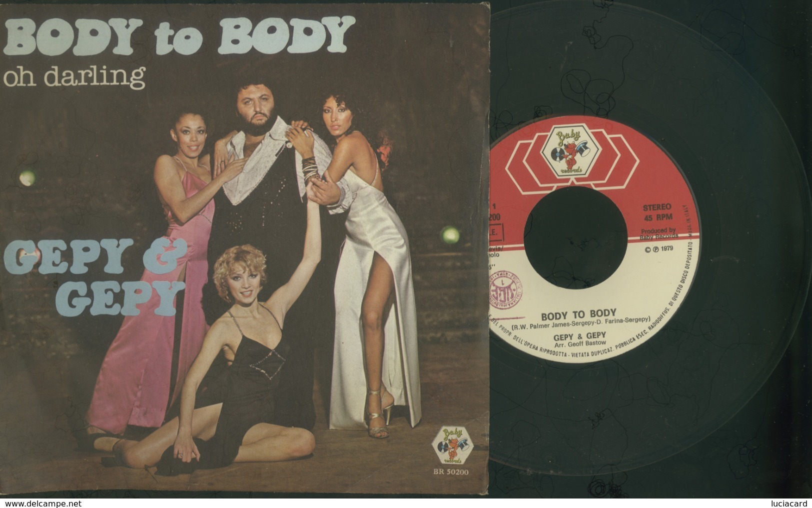 GEPY E GEPY -BODY TO BODY -OH DARLING -DISCO VINILE 45 GIRI - Disco, Pop